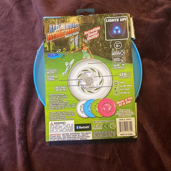 Shawshank LEDZ Games New Led Music Flying Disc Wireless Speaker